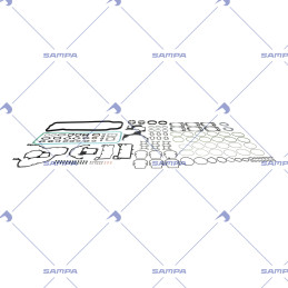 Kit de joints, Bloc-cylindre SAMPA 020.848